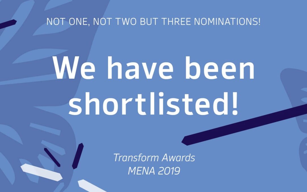 We have just been shortlisted for THREE Transform Awards!